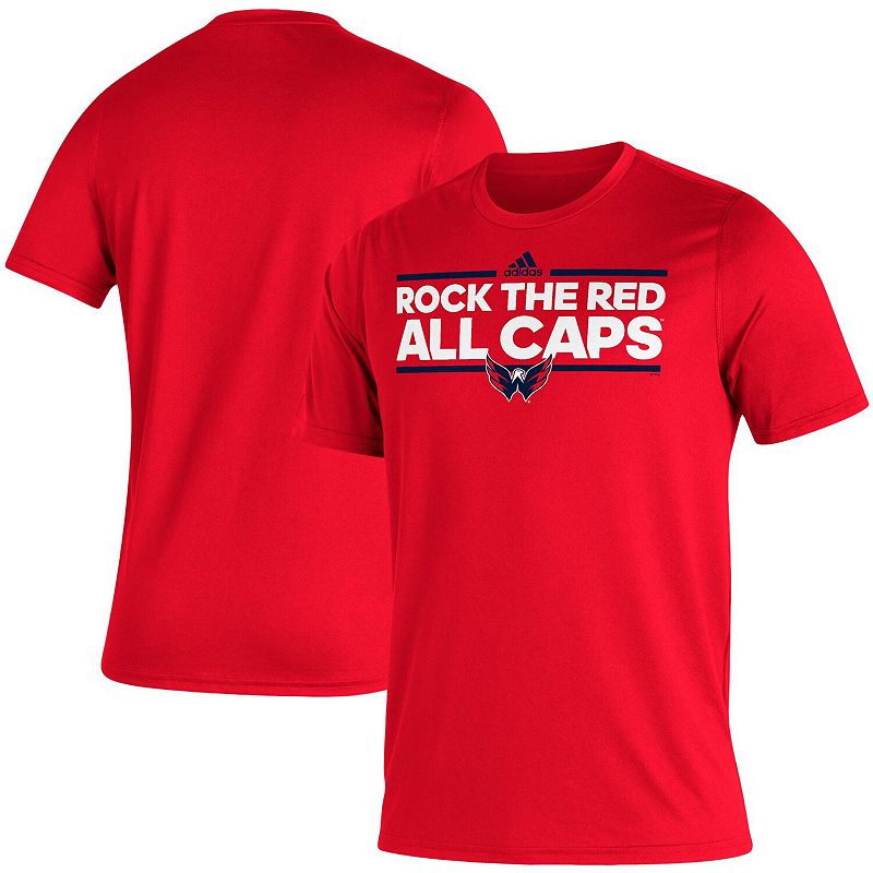 Mens adidas Red Washington Capitals Dassler Creator T-Shirt, Size: Small
