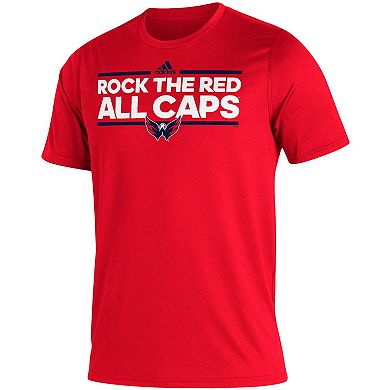 Men's adidas Red Washington Capitals Dassler Creator T-Shirt