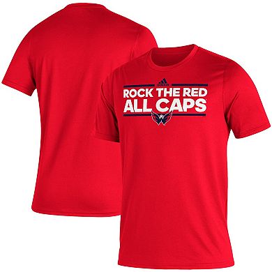Men's adidas Red Washington Capitals Dassler Creator T-Shirt