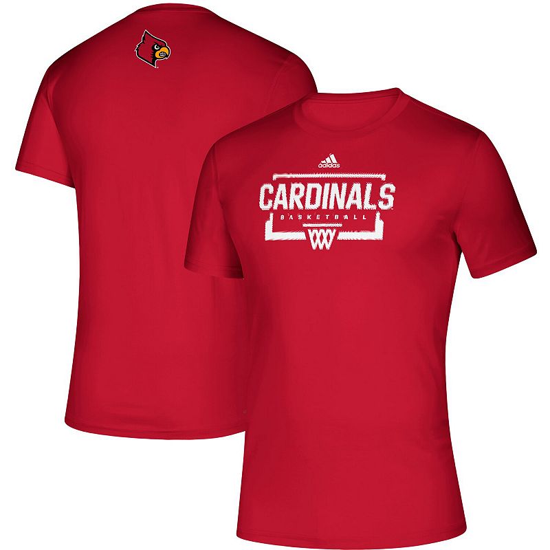 Mens adidas Red Louisville Cardinals Fastboard Creator T-Shirt, Size: XL