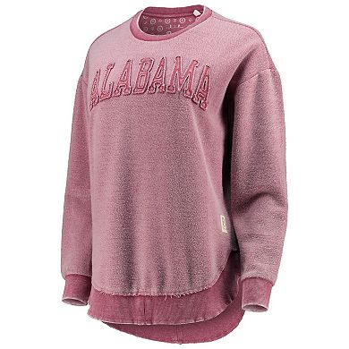 Women's Pressbox Crimson Alabama Crimson Tide Ponchoville Pullover Sweatshirt