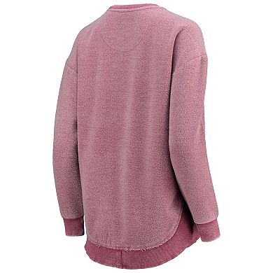 Women's Pressbox Crimson Alabama Crimson Tide Ponchoville Pullover Sweatshirt