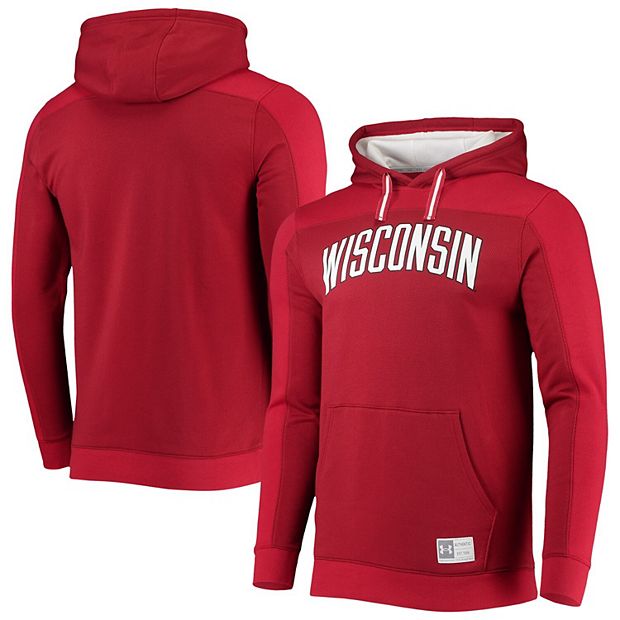 Men's Under Armour Red Wisconsin Badgers Game Day All Day Pullover