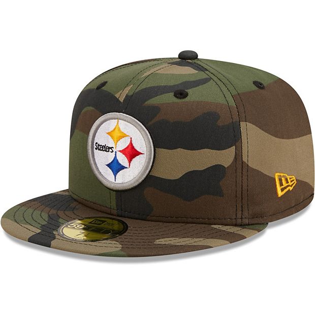 New Era Pittsburgh Steelers Camo NFL 39thirty Flex Stretch Fit Hat Cap L/XL