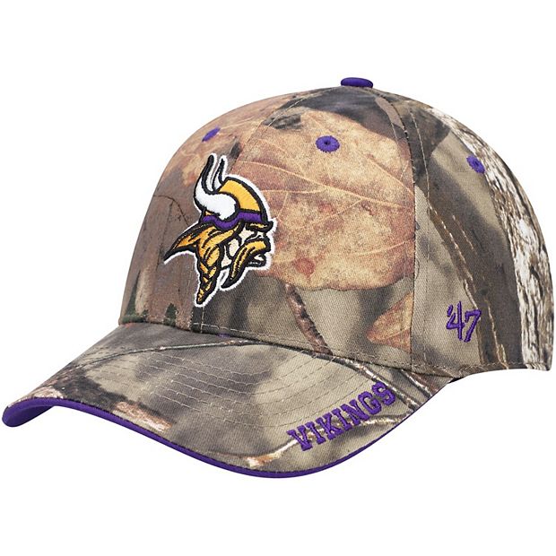 Men's '47 Mossy Oak Camo Minnesota Vikings Frost MVP Adjustable Hat