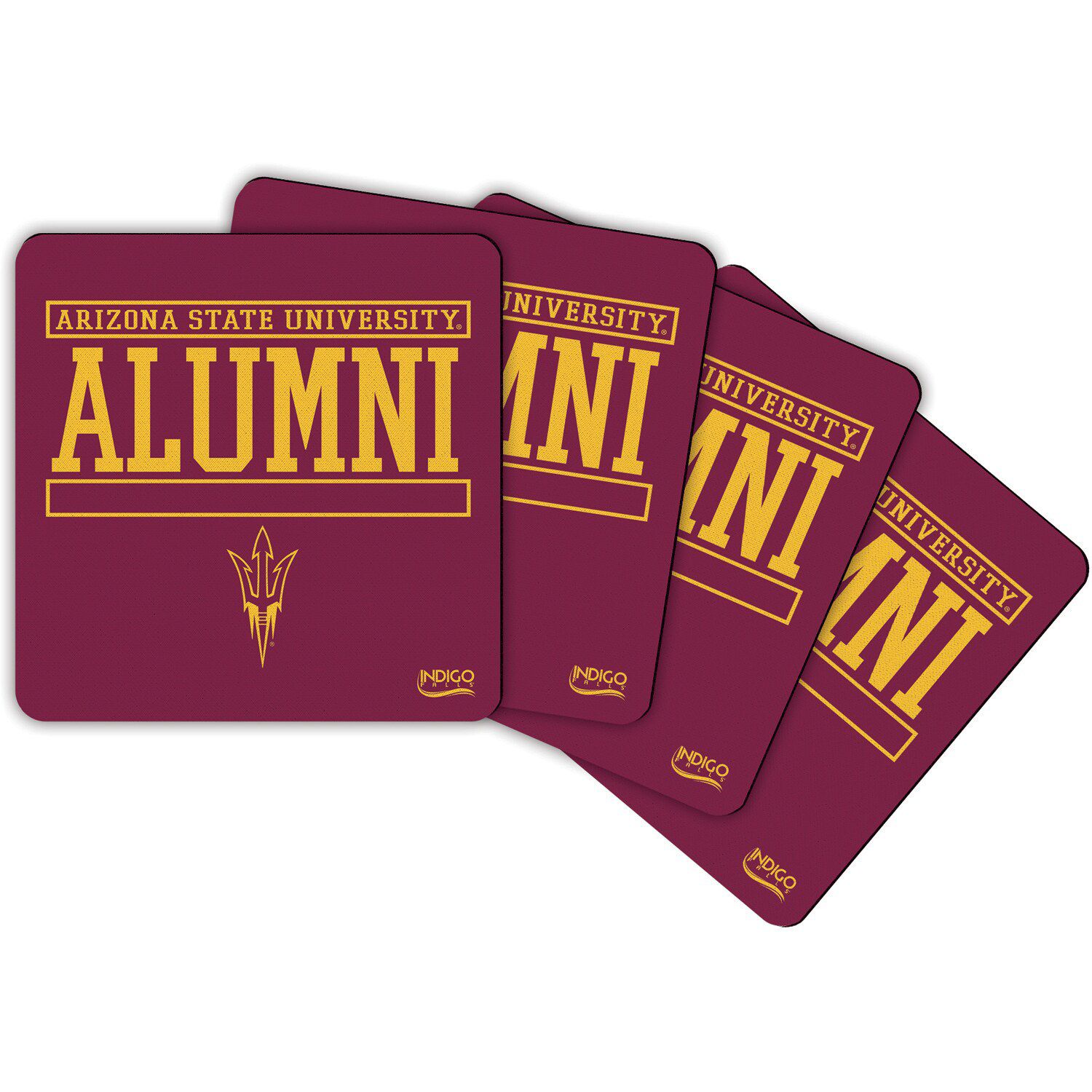Image for Unbranded Arizona State Sun Devils Alumni 4-Pack Neoprene Coaster Set at Kohl's.