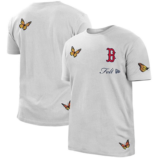 Boston Red Sox New Era x FELT Butterfly T-Shirt - White