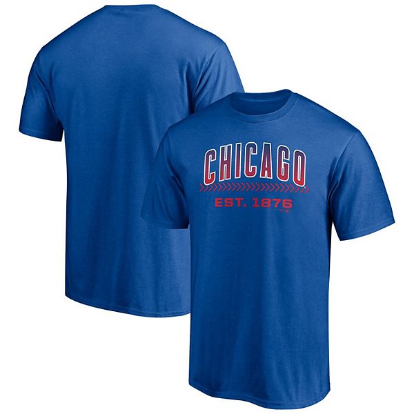 Men's Fanatics Branded Royal Chicago Cubs Big & Tall Dedication T-Shirt