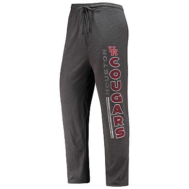 Men's Concepts Sport Heathered Charcoal/Red Houston Cougars Meter T-Shirt & Pants Sleep Set