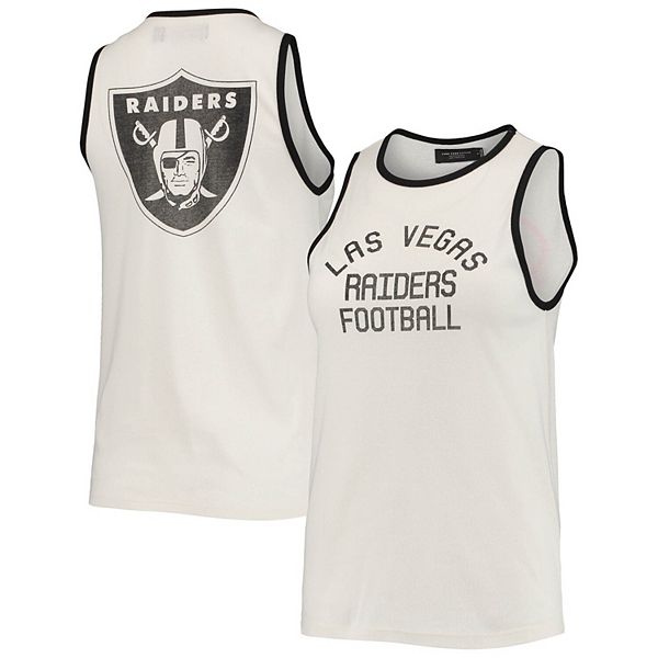 Product Detail  LAS VEGAS RAIDERS WOMENS RIBBED CREW TOP - Gray - L