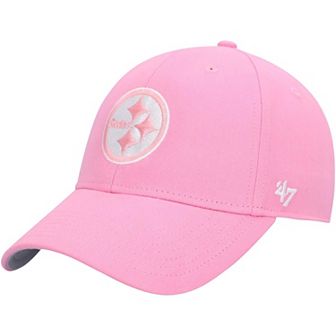 Girls Youth '47 Pink Pittsburgh Steelers Rose MVP Adjustable Hat