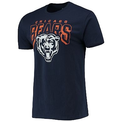 Men's Junk Food Navy Chicago Bears Bold Logo T-Shirt
