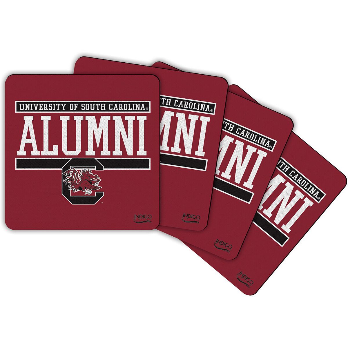 South Carolina Gamecocks Alumni 4-Pack Neoprene Coaster Set