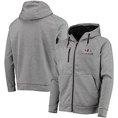 Men's Starter Black Baltimore Ravens Big Joe Plaid Full-Zip Hoodie Jacket