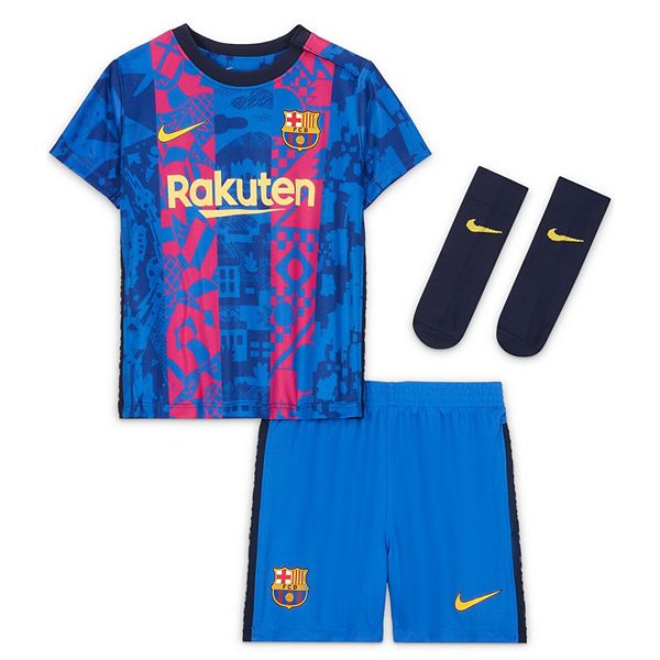 Infant Nike Blue Barcelona 2021/22 Third Replica Kit