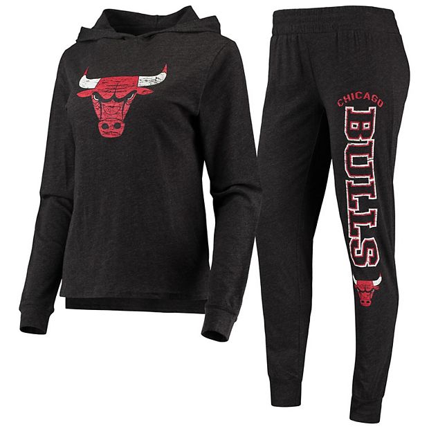 Preschool Heathered Gray Chicago Bulls T-Shirt & Pants Sleep Set