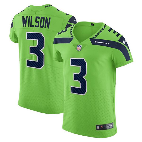 creatief Koken Wissen Men's Nike Russell Wilson Neon Green Seattle Seahawks Alternate Vapor Elite  Player Jersey