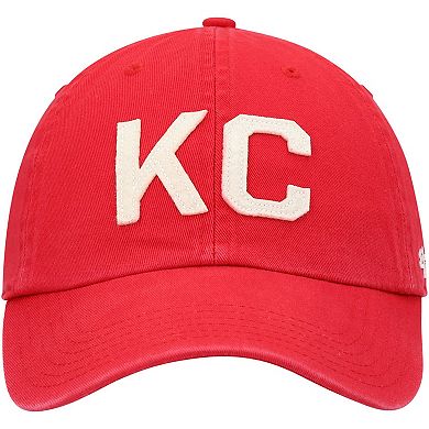 Women's '47 Red Kansas City Chiefs Finley Clean Up Adjustable Hat