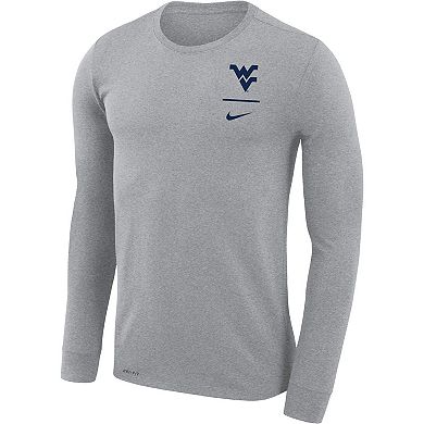Men's Nike Gray West Virginia Mountaineers Logo Stack Legend ...