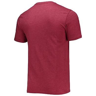 Men's Concepts Sport Heathered Charcoal/Cherry Temple Owls Meter T-Shirt & Pants Sleep Set