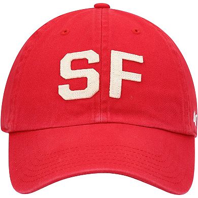 Women's '47 Scarlet San Francisco 49ers Finley Clean Up Adjustable Hat