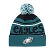 Youth '47 Black/Midnight Green Philadelphia Eagles Playground Cuffed Knit Hat With Pom