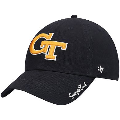 Women's '47 Navy Georgia Tech Yellow Jackets Miata Clean Up Logo Adjustable Hat