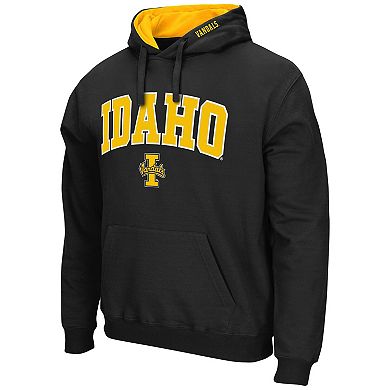 Men's Colosseum Black Idaho Vandals Arch and Logo Pullover Hoodie