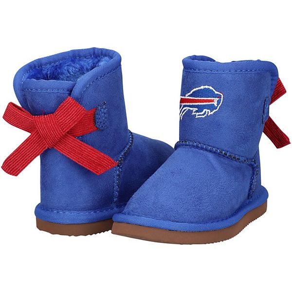 Girls Toddler Cuce Royal Buffalo Bills Low Team Ribbon Boots