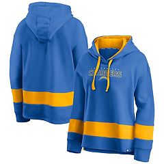 Los Angeles Chargers Refried Apparel Women's Sustainable Crop Dolman  Pullover Hoodie - White