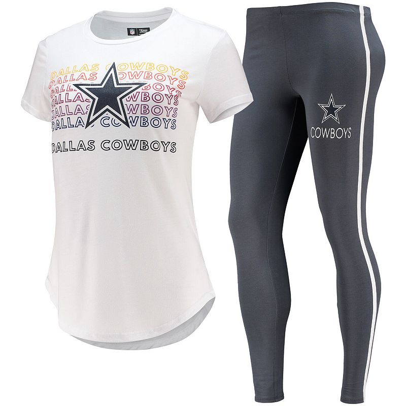 70018731 Womens Concepts Sport White/Charcoal Dallas Cowboy sku 70018731