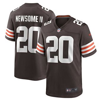 Men's Nike Gregory Newsome II Brown Cleveland Browns 2021 NFL Draft First Round Pick Game Jersey