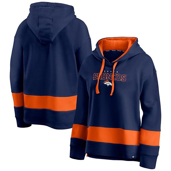 Men's Fanatics Branded Navy Denver Broncos Extra Point Pullover Hoodie