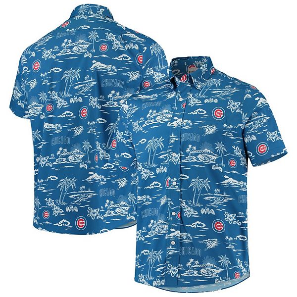 Reyn Spooner Chicago Cubs Hawaiian Shirt Tropical Summer For Men