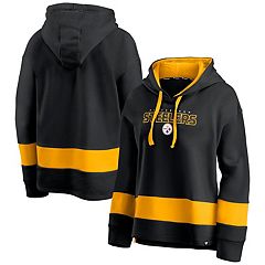 Pittsburgh Steelers Women's '47 Harper Tie Bottom Skimmer Fleece Hoodie