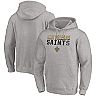 Men's Fanatics Branded Heathered Gray New Orleans Saints Fade Out Pullover Hoodie