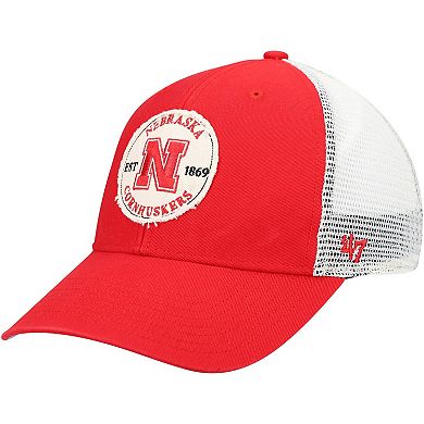 Men's '47 Scarlet Nebraska Huskers Howell MVP Trucker Snapback Hat