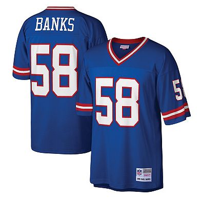 Men's Mitchell & Ness Carl Banks Royal New York Giants Legacy Replica ...