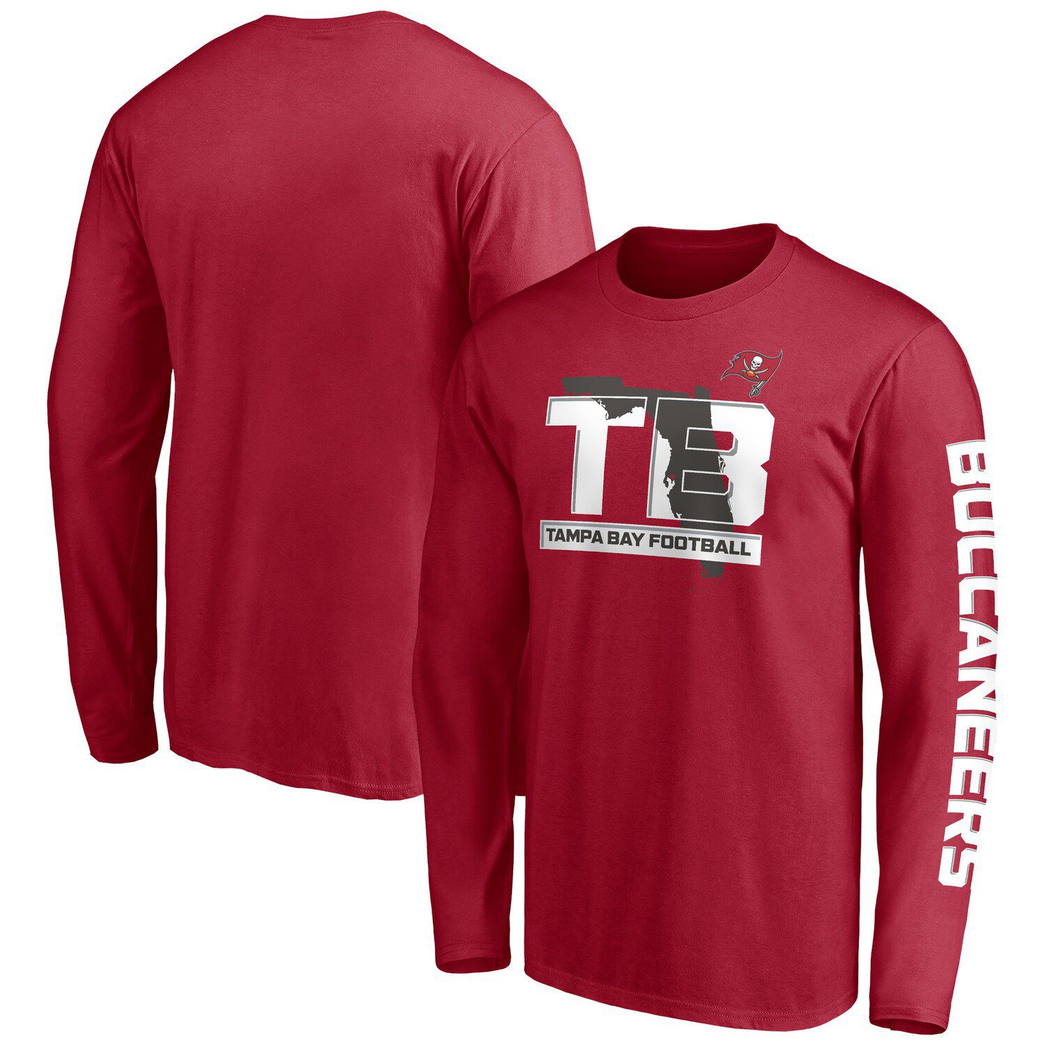 Starter Men's Red Tampa Bay Buccaneers Halftime Long Sleeve T-Shirt