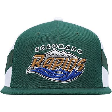 Men's Mitchell & Ness Green Colorado Rapids Historic Logo Since '96 Jersey Hook Snapback Hat