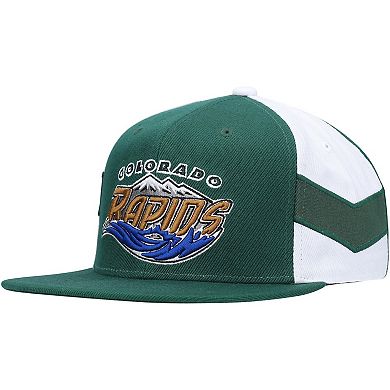Men's Mitchell & Ness Green Colorado Rapids Historic Logo Since '96 Jersey Hook Snapback Hat