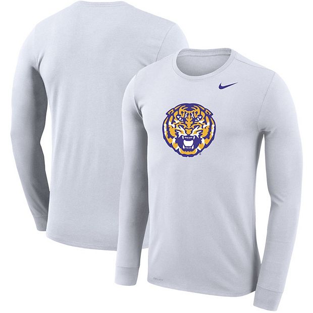 Men's Nike White LSU Tigers Essential Logo T-Shirt