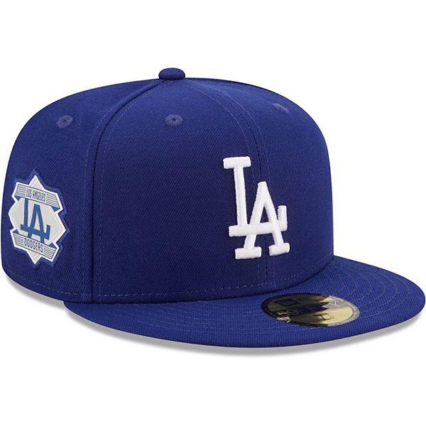 Men's New Era Royal Los Angeles Dodgers Logo Side 59FIFTY Fitted Hat