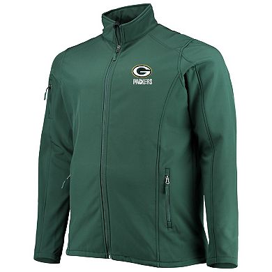 Men's Dunbrooke Green Green Bay Packers Big & Tall Sonoma Softshell Full-Zip Jacket