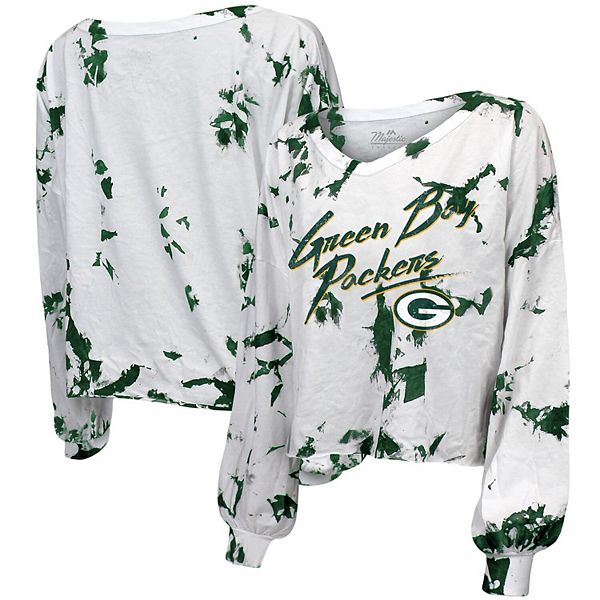 off the shoulder green bay packers shirt