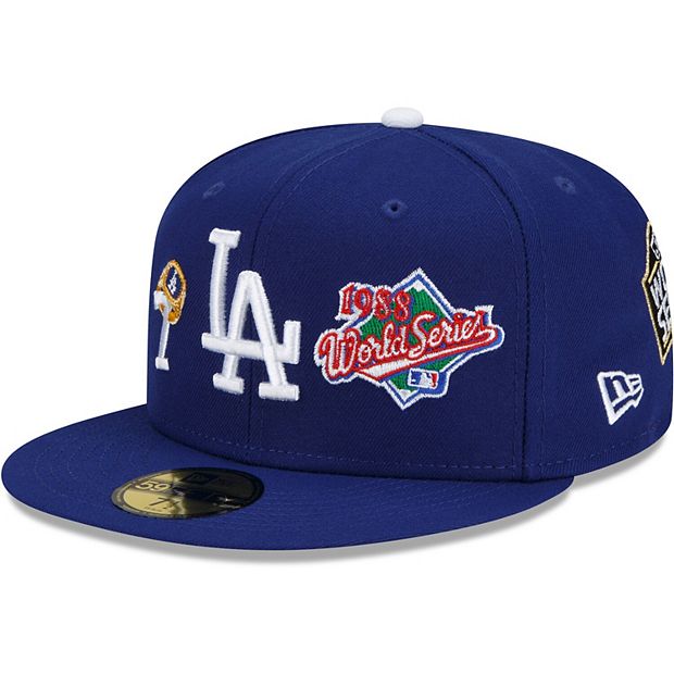 Royal Blue Los Angeles Dodgers 7X World Series Champions Ring New Era 59FIFTY Fitted 7 3/8