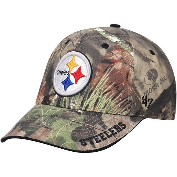 Men's '47 Mossy Oak Camo Pittsburgh Steelers Frost MVP Adjustable Hat