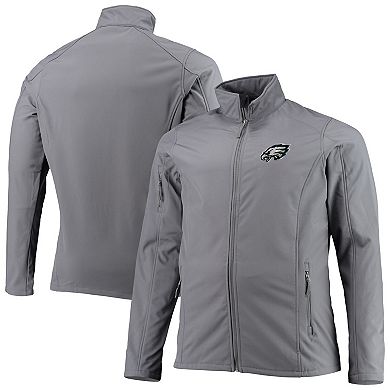 Men's Dunbrooke Charcoal Philadelphia Eagles Big & Tall Sonoma Softshell Full-Zip Jacket
