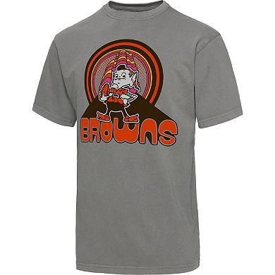 Men's Junk Food Graphite Cleveland Browns Wonderland Infinity Vibe T-Shirt