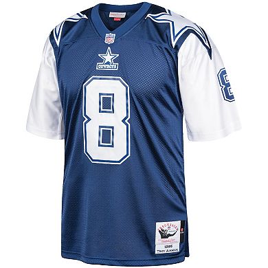 Men's Mitchell & Ness Troy Aikman Navy Dallas Cowboys 1996 Authentic Retired Player Jersey